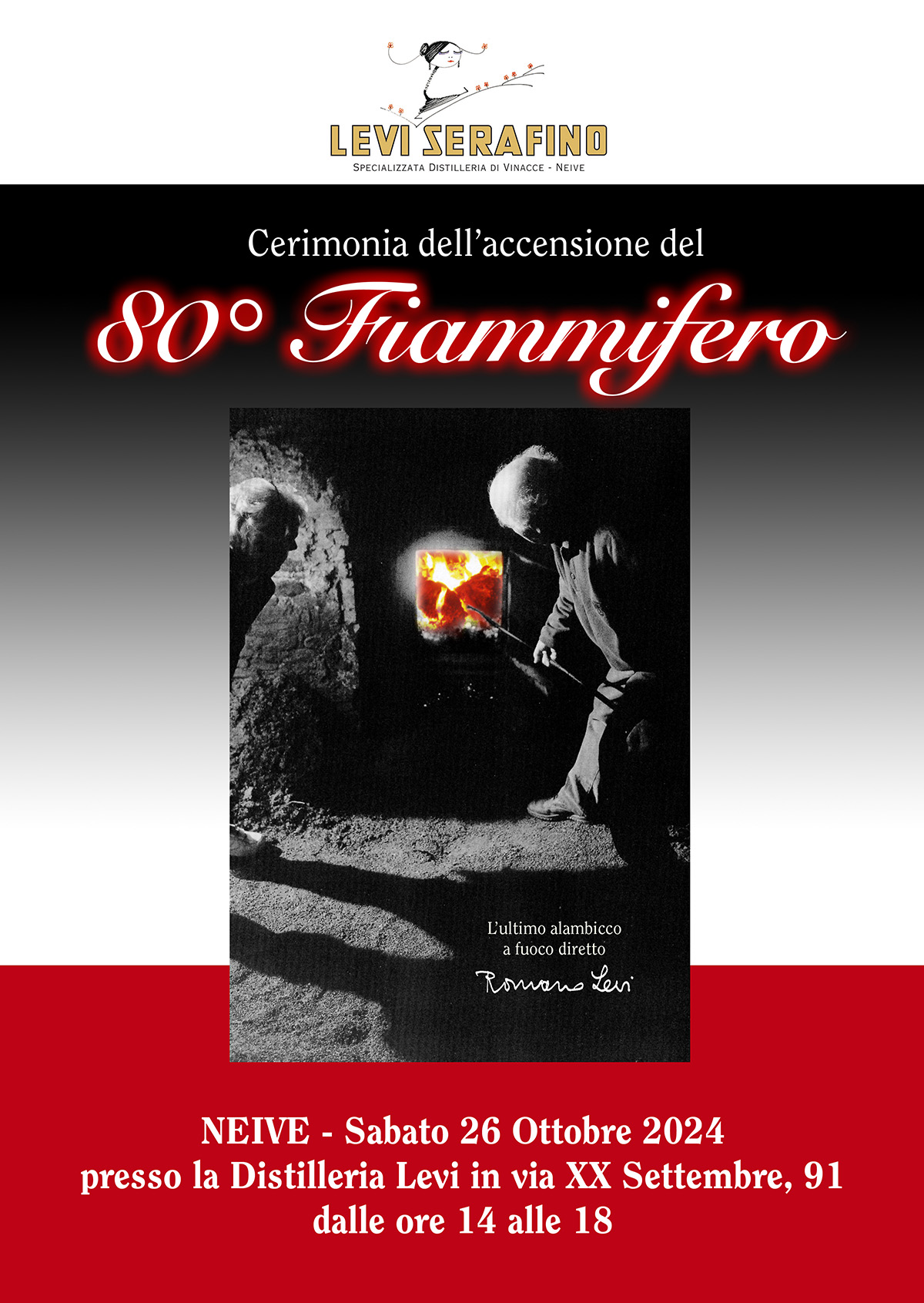 Levi Serafino - Cerimonia dell'accensione dell'80° Fiammifero